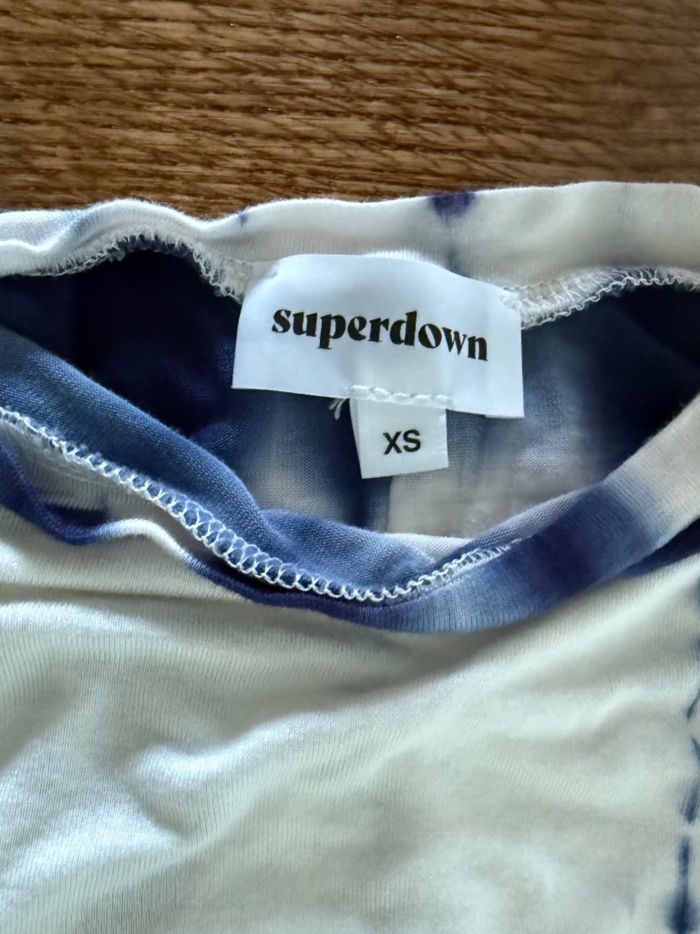Superdown Long Sleeve Tie Dye Top XS